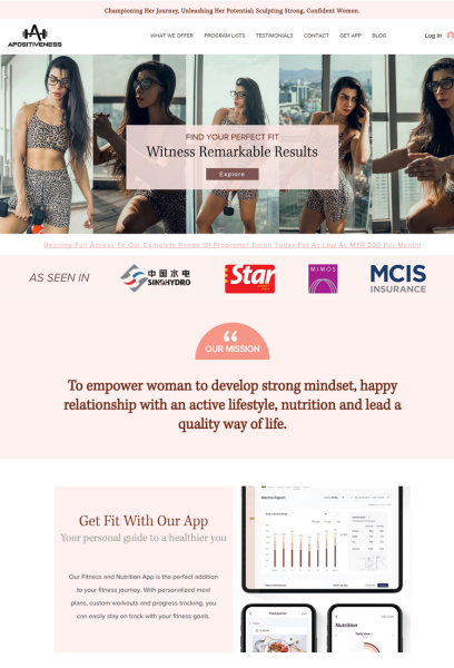 Marketing Funnel & Automation Setup for angel positive fitness - built with wix, manychat, MailerLite and zapier