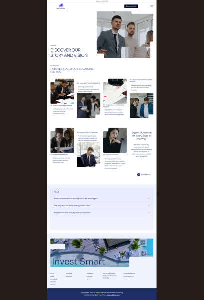 Responsive Web Design and development for Asset Wise Consulting - built with wix 